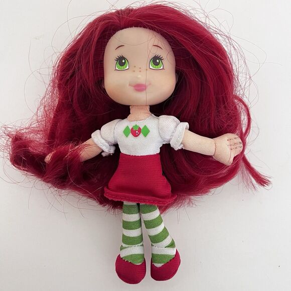 Strawberry Shortcake Berry Best Small Soft Body Rag Doll 6” 2008 Hasbro - Picture 9 of 12